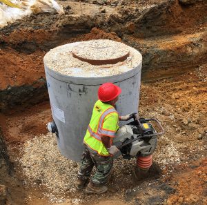 DC Water manhole installation